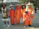 日本の武士、お姫様になった中国語集会の仲間たち